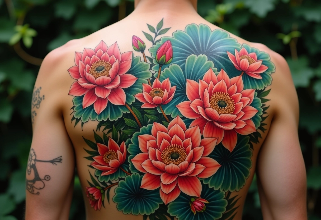 tatouage floral