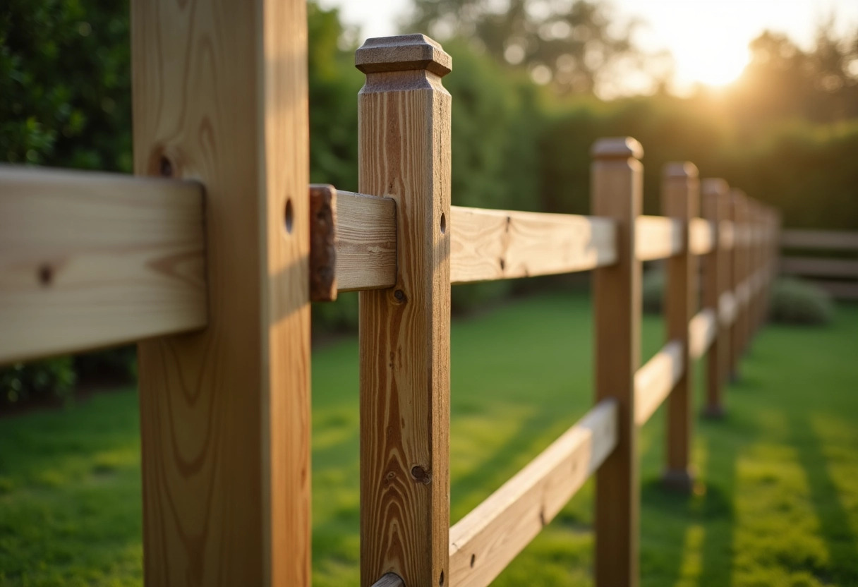 clôture en bois