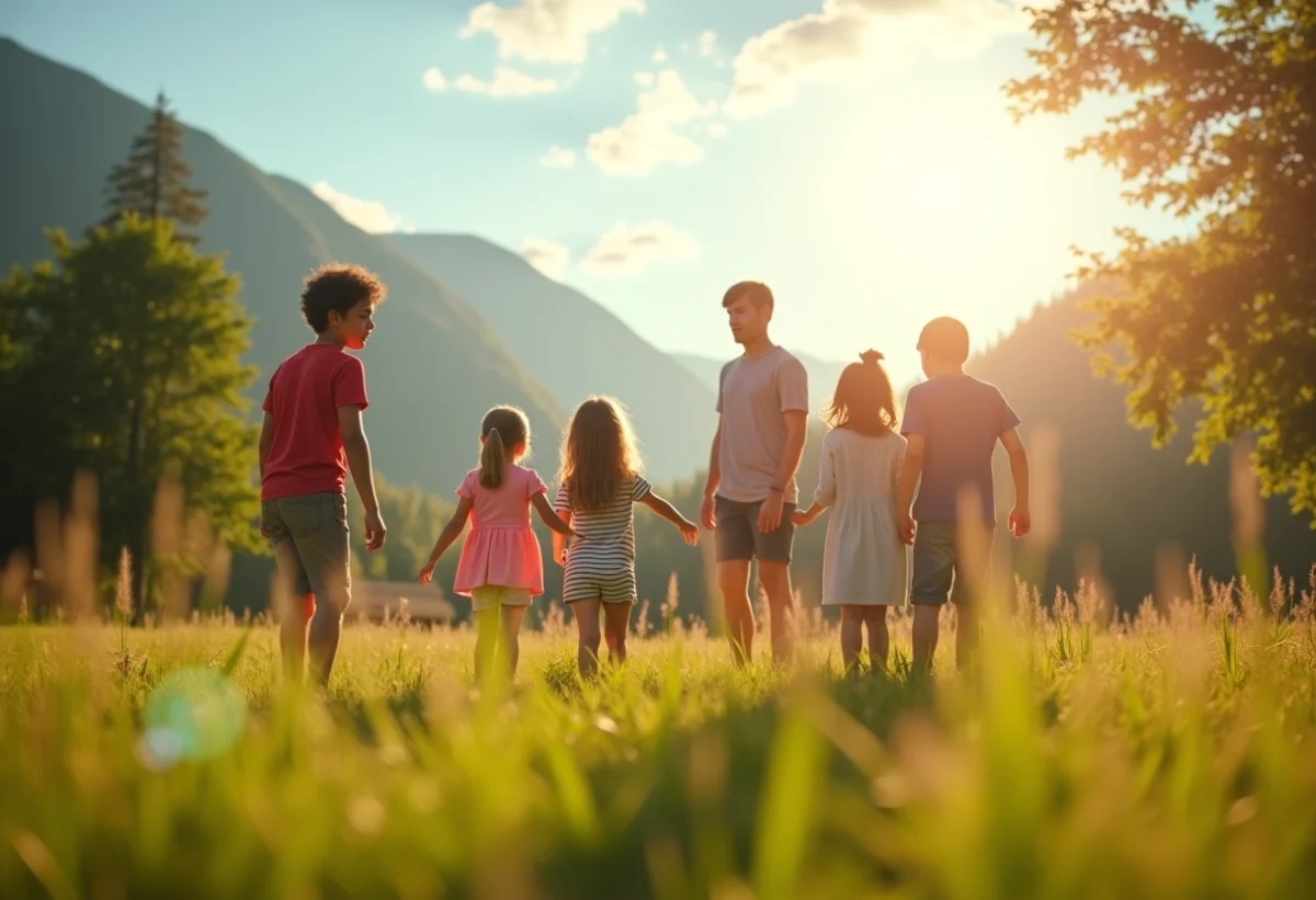 enfants en colonie